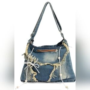Blue Denim Shoulder Bag! 💙